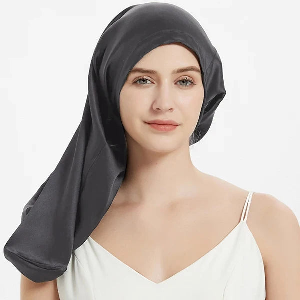 Bonnet en soie de mûrier — Anthracite